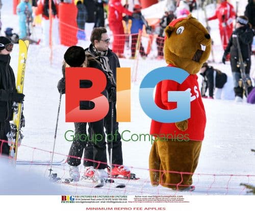 Kate Moss and Jamie Hince Ski in France