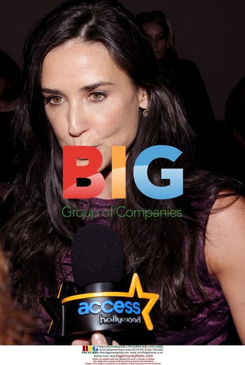 Demi Moore at DKNY Fashion Show