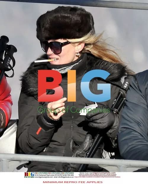 Kate Moss Wins First Ski Medal