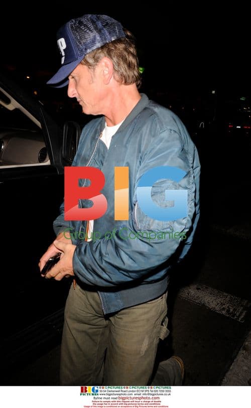 Sean Penn Arrives at LAX
