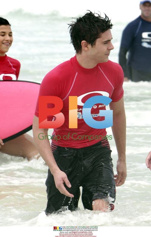 Zac Efron at Sydney Beach