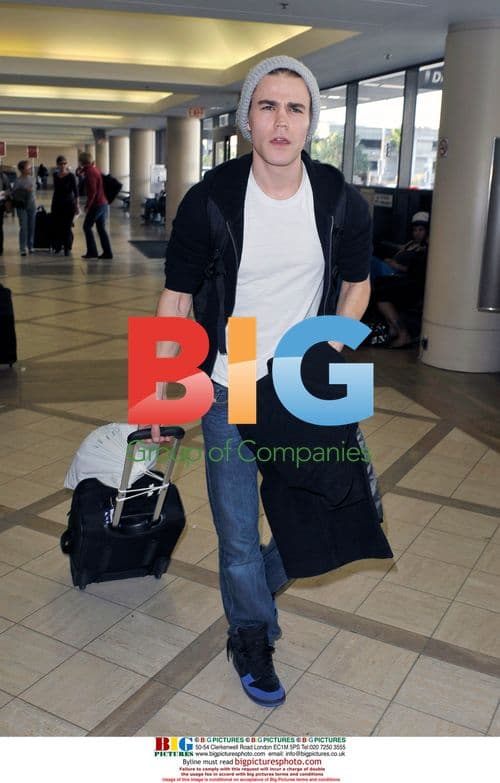 Paul Wesley at LAX Airport