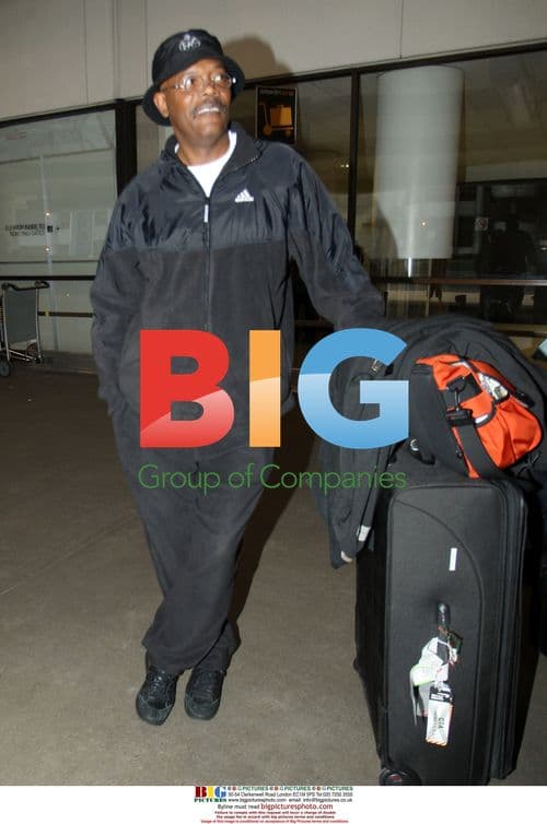 Samuel L. Jackson Arriving at LAX