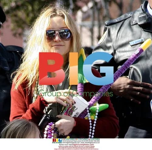 Kate Hudson and Son at Mardi Gras