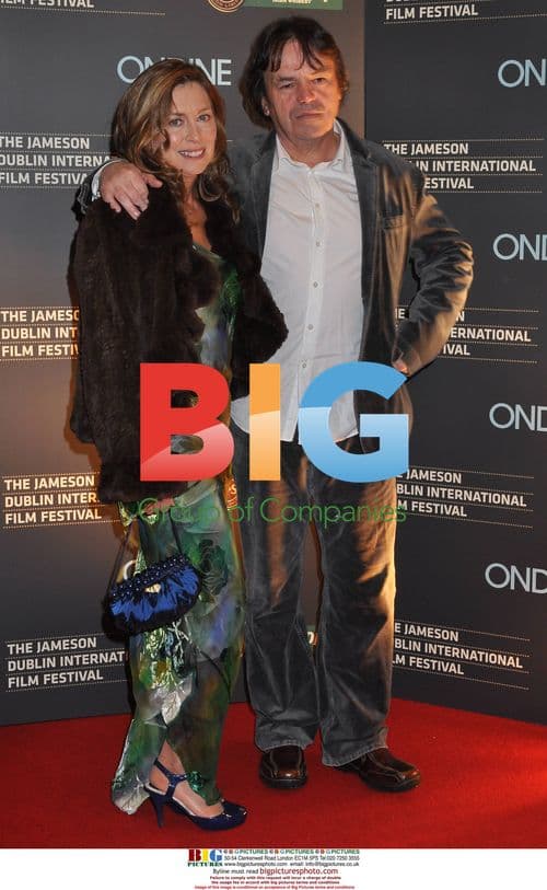 Neil Jordan and wife at 'Ondine' premiere