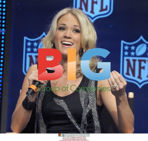 Carrie Underwood at Super Bowl XLIV