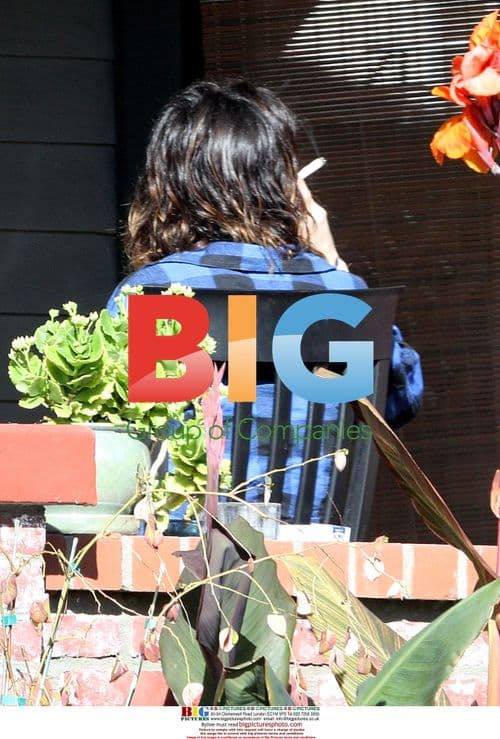 Shenae Grimes Smoking Outside Hollywood Home