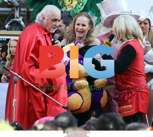 Ursula Andress at Carnival in Ferrara