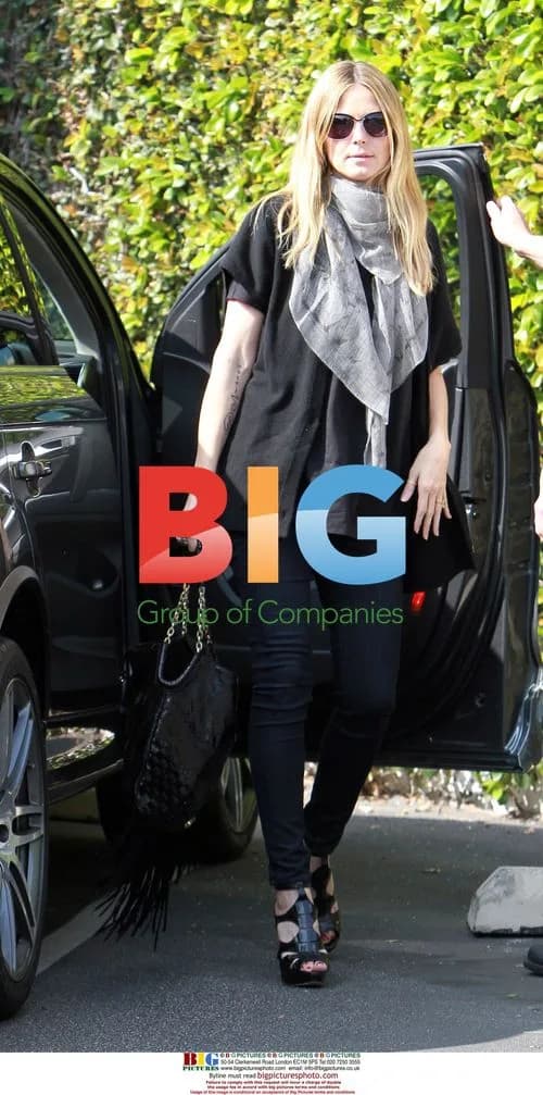 Heidi Klum Arrives at LA Studio