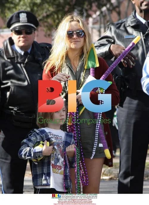 Kate Hudson with Son Ryder at Mardi Gras