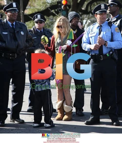 Kate Hudson with Son Ryder at Mardi Gras