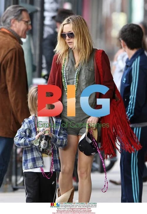 Kate Hudson with Son at Mardi Gras