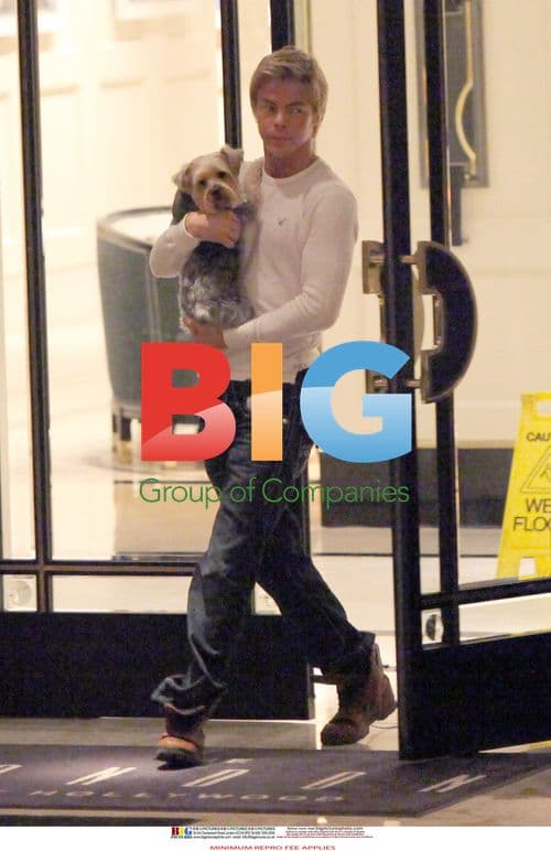 Derek Hough Leaves Cheryl Cole's Hotel