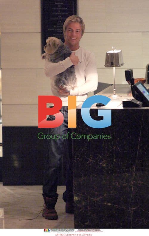 Derek Hough Leaves Cheryl Cole's Hotel