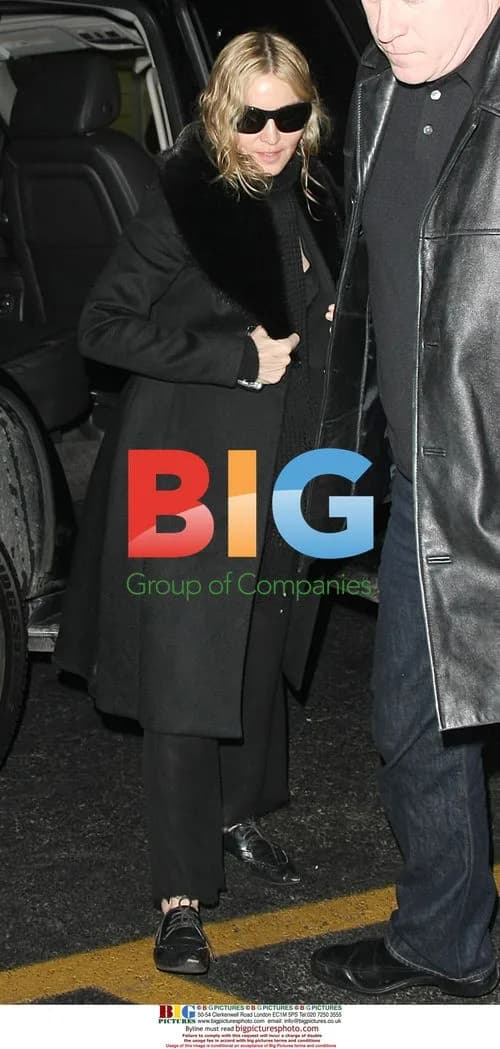 Madonna Exiting Car in NYC
