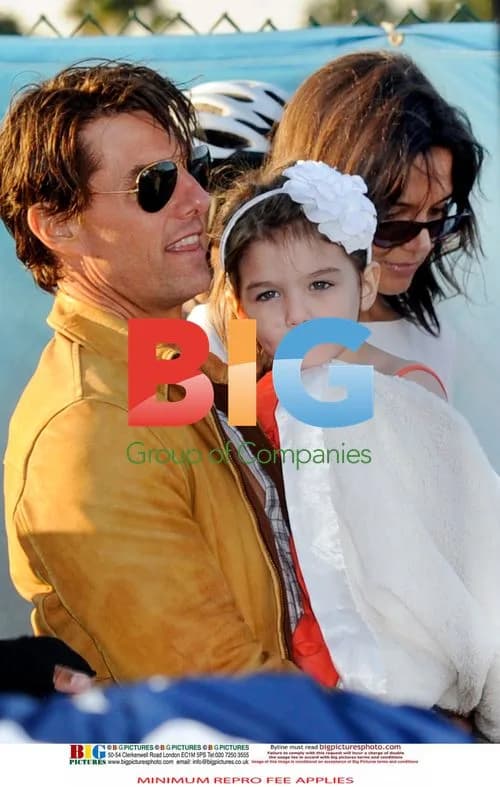 Tom Cruise and Family at Super Bowl XLIV