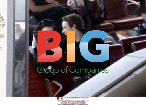 Dita von Teese and boyfriend at Nice airport