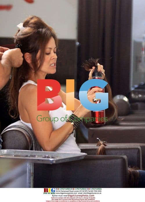 Brooke Burke at Hair Salon