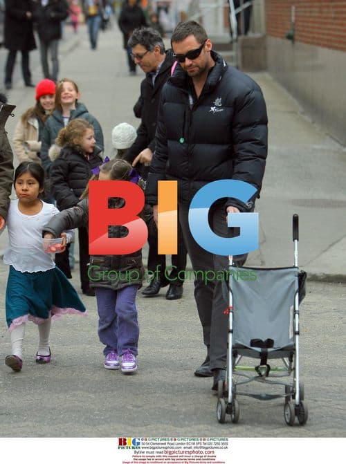 Hugh Jackman picks up daughter Ava