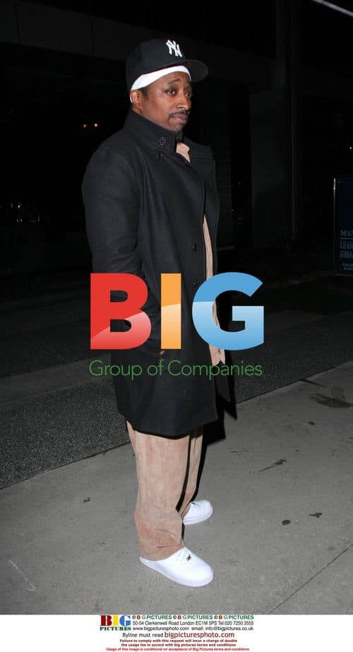 Latoya Jackson and Eddie Griffin Leave Boa Steakhouse