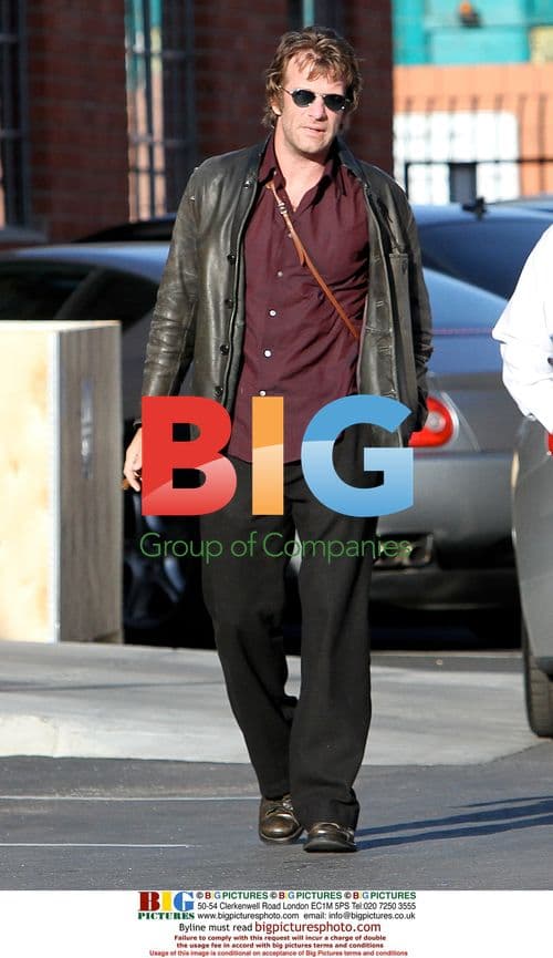 Thomas Jane drives Maserati in Santa Monica