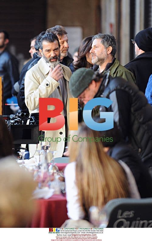 Antonio Banderas filming 'Knockout' in Barcelona