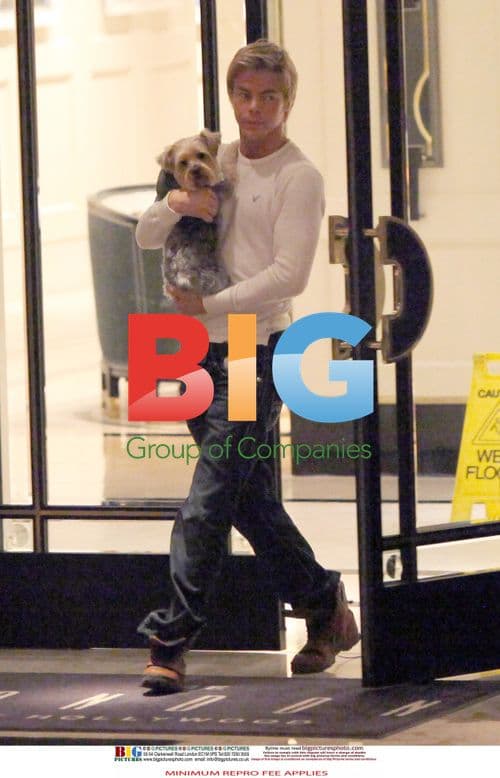 Derek Hough Leaves Cheryl Cole's Hotel at 4am