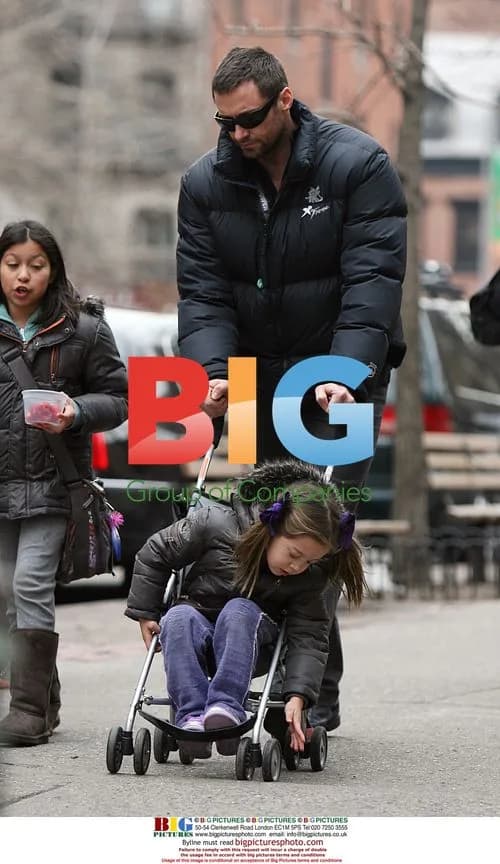 Hugh Jackman Picking Up Daughter From School