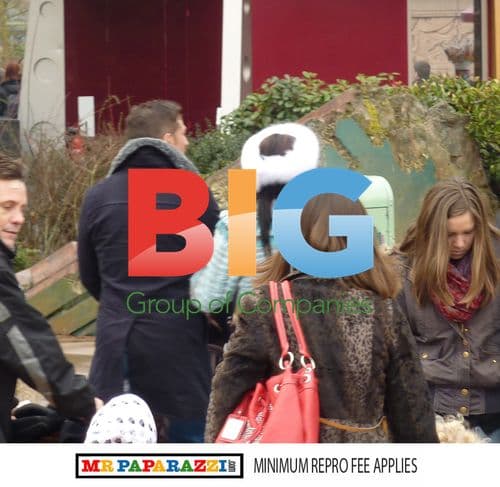 Katie Price at Euro Disney with family