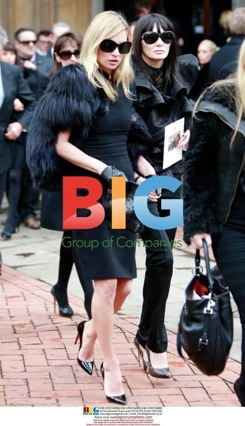 Guests at Alexander McQueen's Funeral