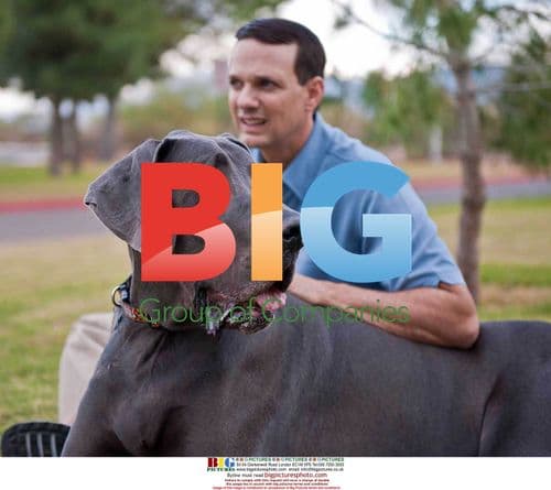 George the Tallest Dog and Owner Dave Nasser