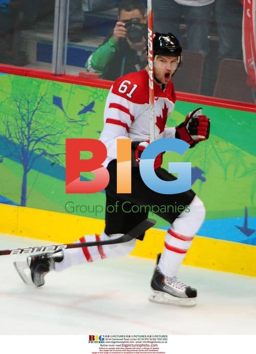 Canada's Rick Nash scores at 2010 Winter Olympics