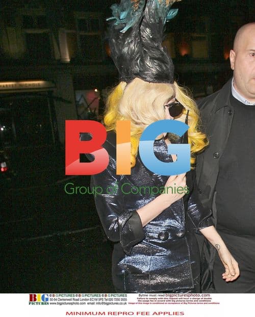 Lady Gaga Leaves Zuma in Headdress