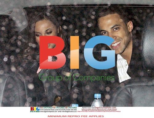 Marvin Humes and Rochelle Wiseman Spotted Leaving The Ivy