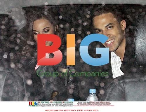 Marvin Humes and Rochelle Wiseman Spotted Leaving The Ivy