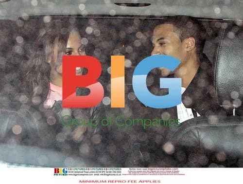 Marvin Humes and Rochelle Wiseman Leaving The Ivy
