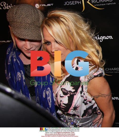 Richie Rich, Pamela Anderson and Evan Lysacek at Vancouver party