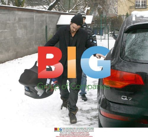 Colin Farrell and Alicja Bachleda Curus Visit Krakow