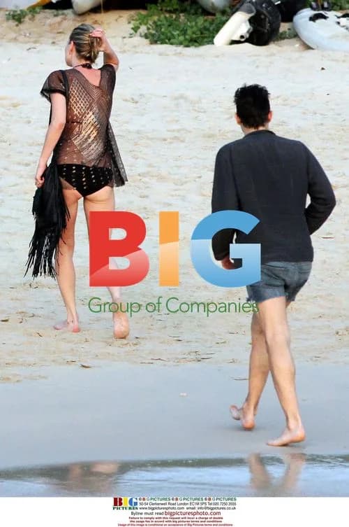 Kate Moss and Jamie Hince at Beach