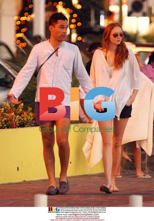 Lily Cole and Enrique Murciano on St Barts Vacation