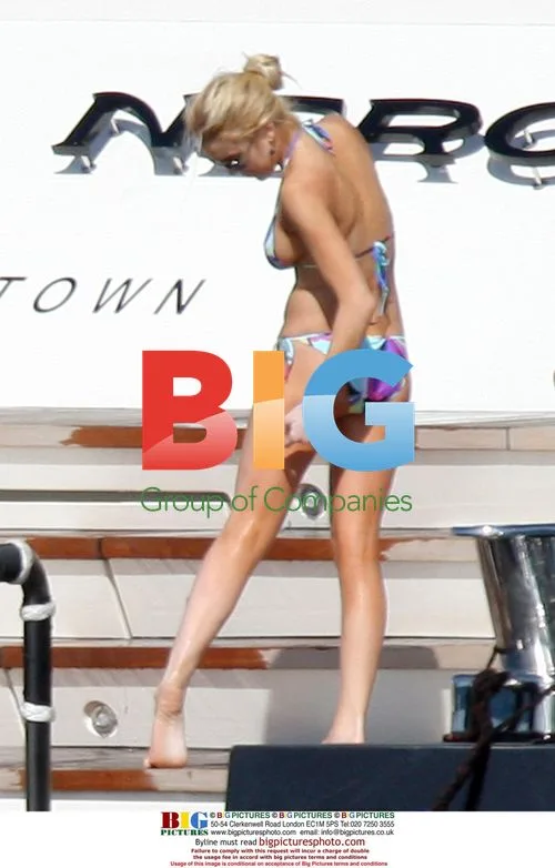 Lindsay Lohan and Sister on Yacht in Saint Barths