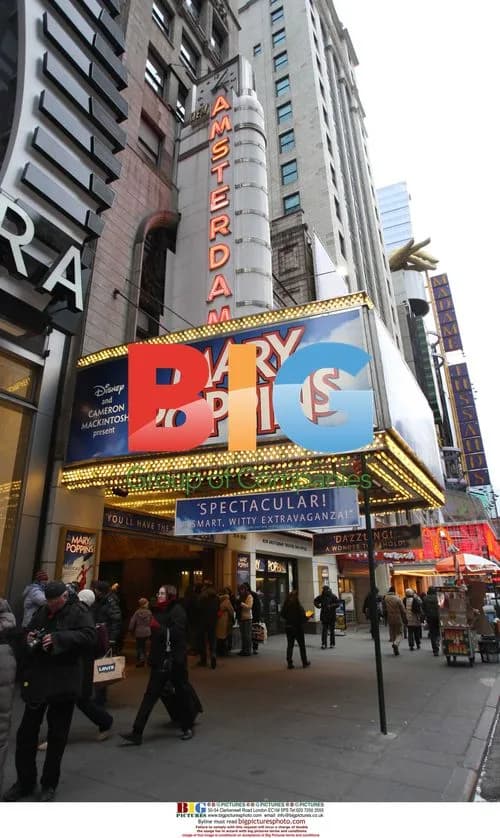 Brad Pitt and Angelina Jolie with Kids at 'Mary Poppins' Broadway