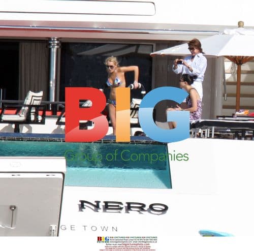 Lindsay Lohan and Sister Ali on Yacht in St. Barths