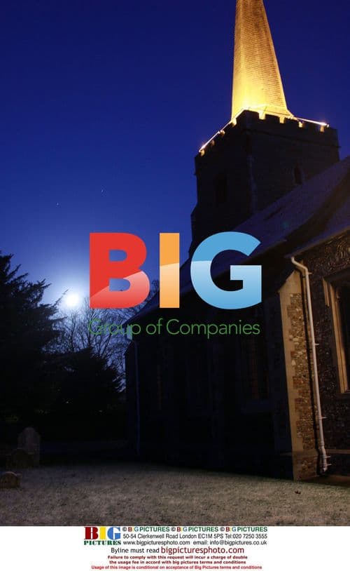 Rare Blue Moon in Danbury, Essex