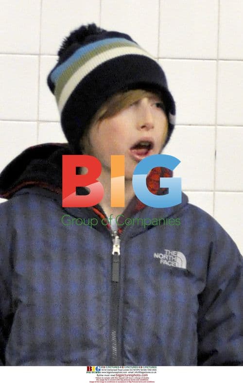 Julianne Moore Picks Up Son from School