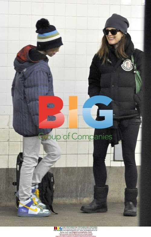 Julianne Moore Picks Up Son From School in NYC
