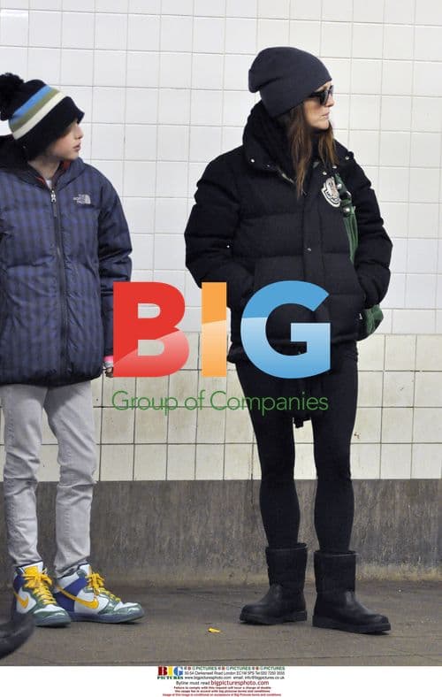 Julianne Moore Picks Up Son Caleb in NYC