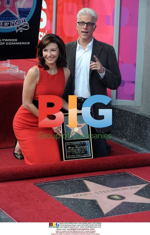 Mary Steenburgen and Ted Danson at Walk of Fame Ceremony