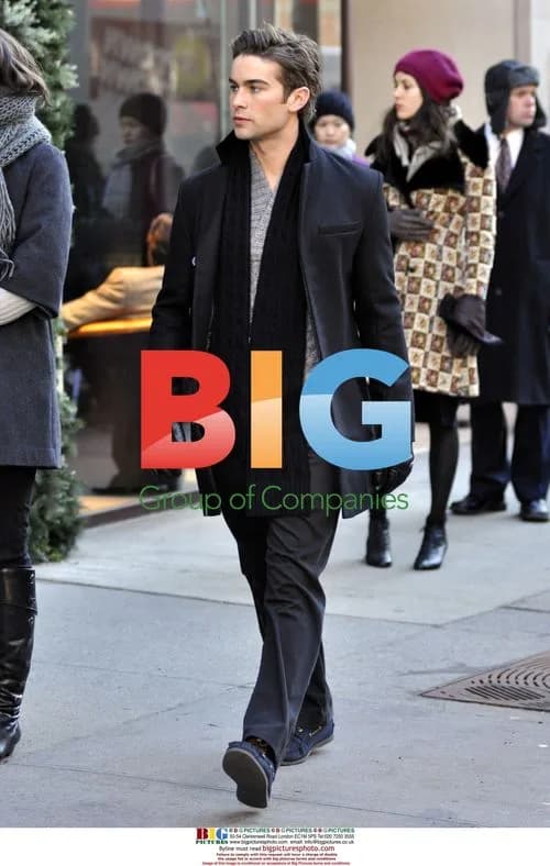 Chace Crawford on 'Gossip Girl' Set