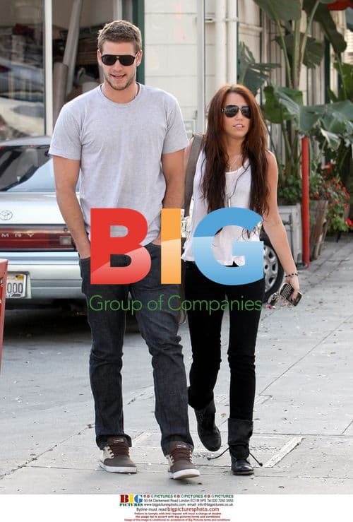 Miley Cyrus and Liam Hemsworth get coffee in West Hollywood